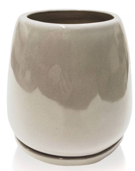 Горщик для квітів Eterna овальний 2 л сірий кварц (203-14 сірий кварц) 