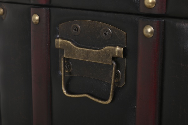 Сундук-пуф CHESTERFIELDS S 82x31.5x33.5 см темно-коричневый 