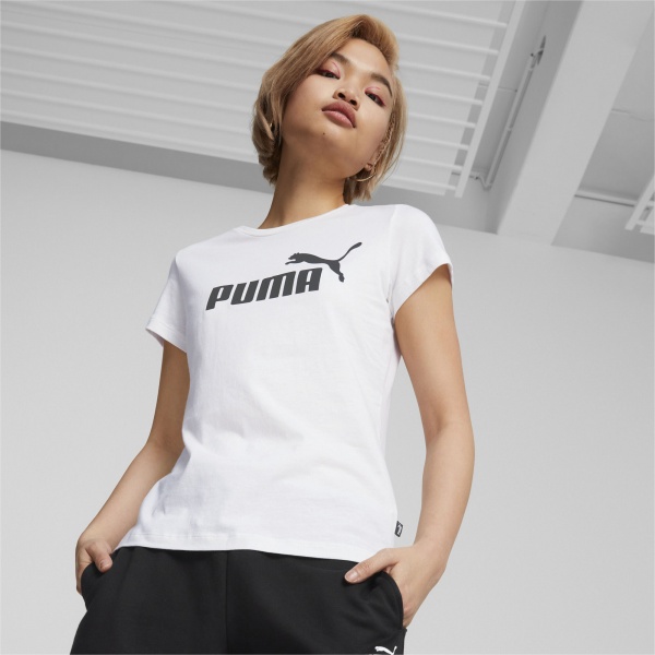 Футболка Puma ESS Logo Tee 58677402 р.XL білий