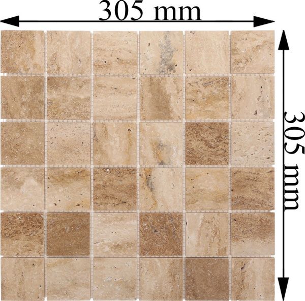 Плитка KrimArt мозаїка Travertin Classic МКР-3П 30,5x30,5 