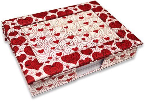 Бумага для заметок в подставке Фоторамка Сердечки