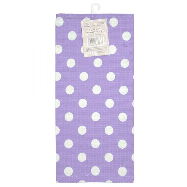 Рушник кухонний 37067 34x66 см Yaroslav Home бузковий із білим 