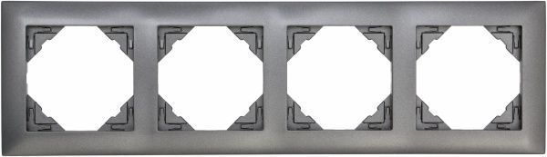 Рамка чотиримісна Efapel LOGUS універсальна графіт 90940 TIS