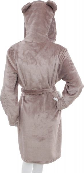 Халат женский капюшон с ушками р. S капучино 