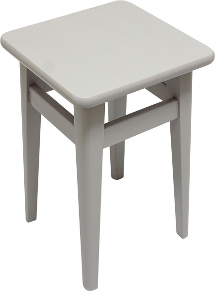 Табурет масив бука сірий / сірий 