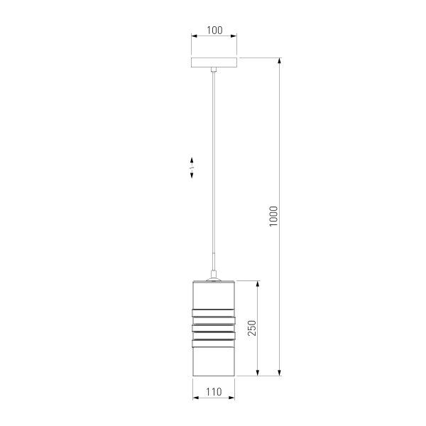 Підвіс Strotskis Block 1x60 Вт E14 хром 50185/1 