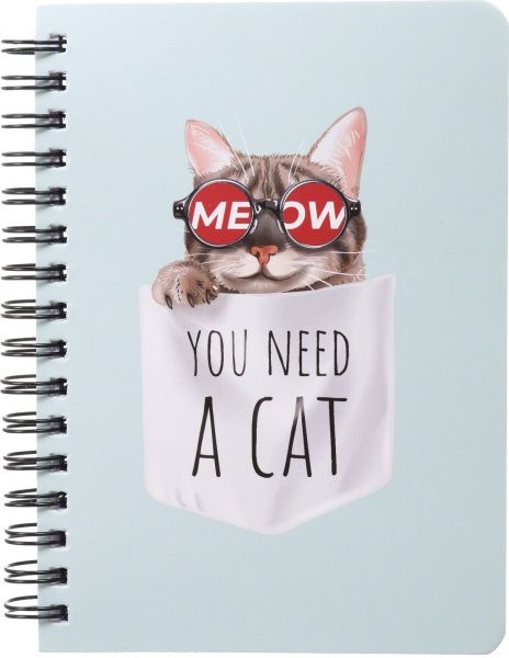 Блокнот Сучасні коти у моді 10,5x14,5 см