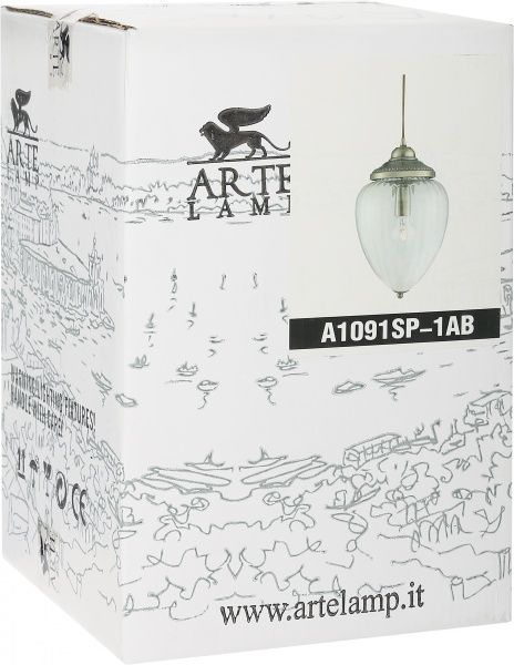 Підвіс Arte Lamp Rimini 1xE27 антична бронза A1091SP-1AB 