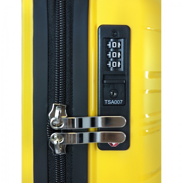 Чемодан Eagle 76 л желтый M (с расширителем) 