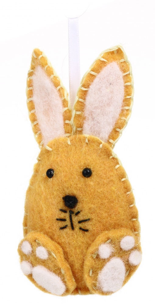Декорация пасхальная Кролик фетровый 16х8 см в ассортименте