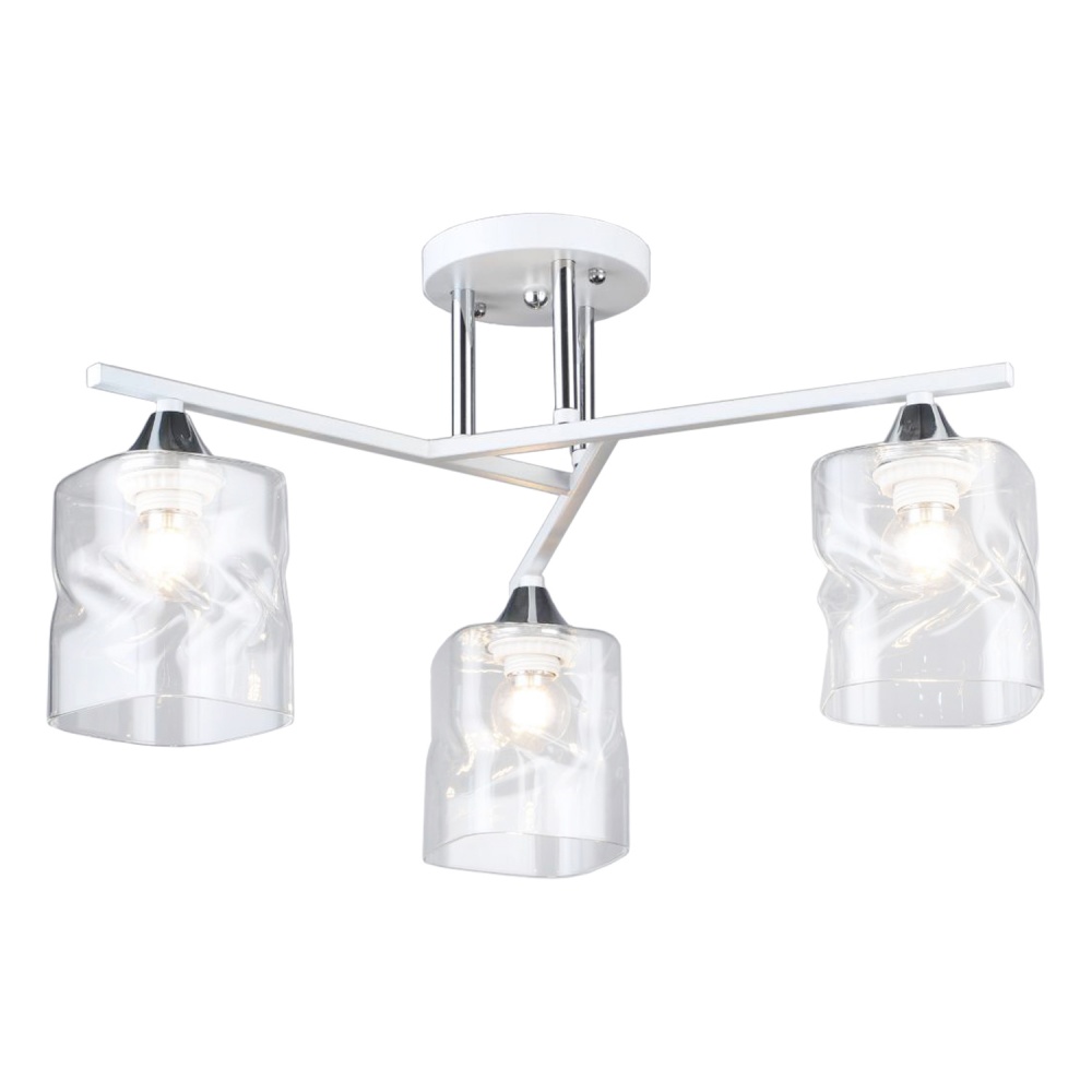 Люстра потолочная Victoria Lighting 3x60 Вт E27 белый Lisbon/PL3 white