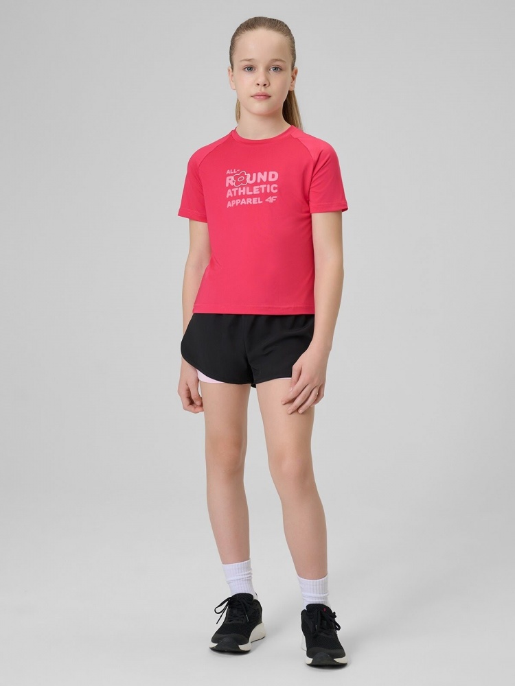 Футболка 4F TSHIRT FNK F1962 4FJWSS26TFTSF1962-53S р.134-140 розовый