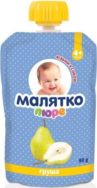 Пюре Малятко Груша 90 г 4820123511582 