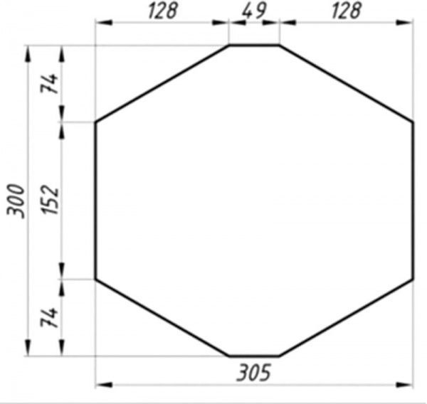 Заглушка конька QUEENTILE Coffe малая 
