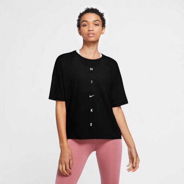 Футболка Nike W NK DRY SS TOP OVERSIZE NK GR CZ6700-010 M чорний