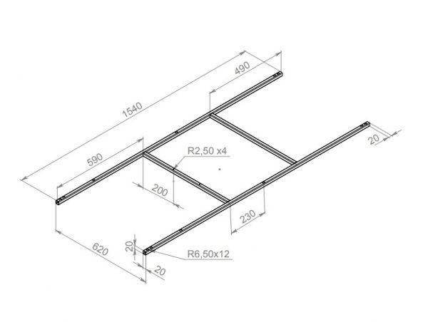 Каркас для ванны AM.PM 160х70 см Spirit W72UA-160-070W-R