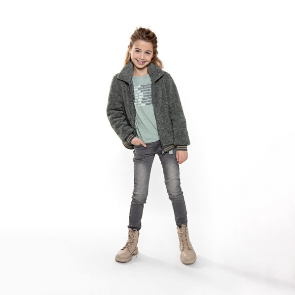 Реглан для девочки NWM трикотажный р.140 мятный U44064-1 