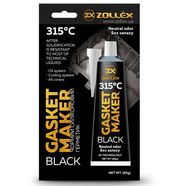 Герметик Zollex BLACK Преміум 85 г