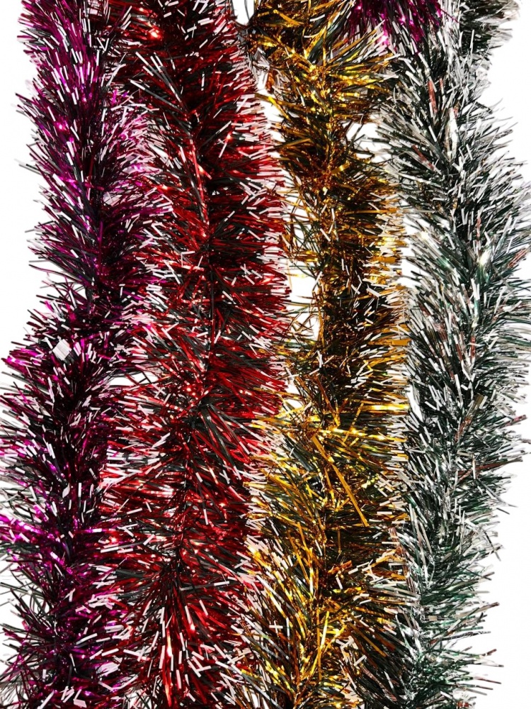 Дождик новогодний Long Dragon LD25-025 9 см 2 м в ассортименте