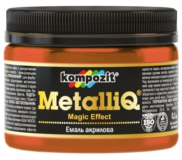 Эмаль акриловая MetalliQ Kompozit медь 0,086 л