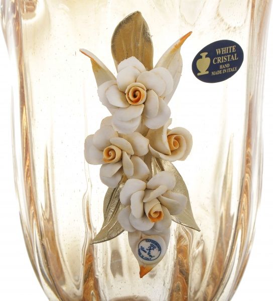 Ваза White Cristal VENEZIA, 23х23х40 см