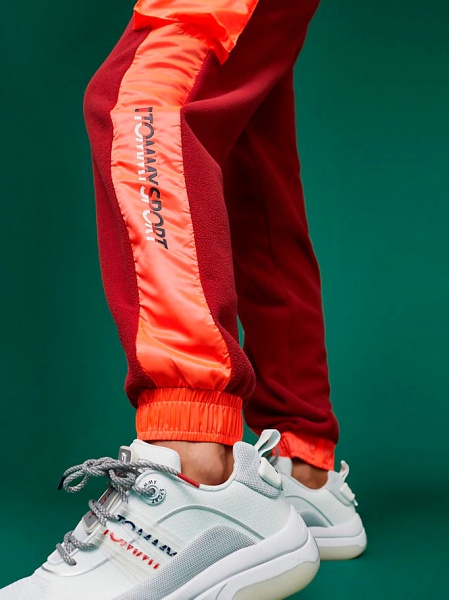 Брюки Tommy Hilfiger BLOCKED POLAR MIX PANT S10S100326607 р. XS красный