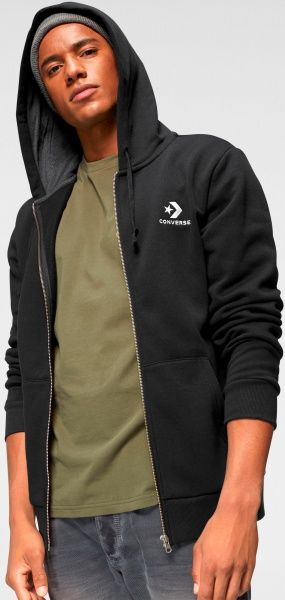 Джемпер Converse Star Chevron Emb FZ Hoodie FT 10008925-001 р. S чорний