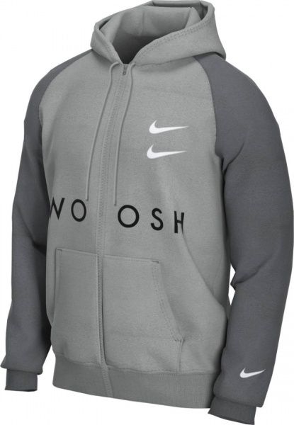 Джемпер Nike M NSW SWOOSH HOODIE FZ FT CT7362-073 р. XL сірий