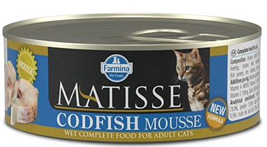 Консерва для котов Farmina Matisse Codfish Mousse с рыбой 85 г