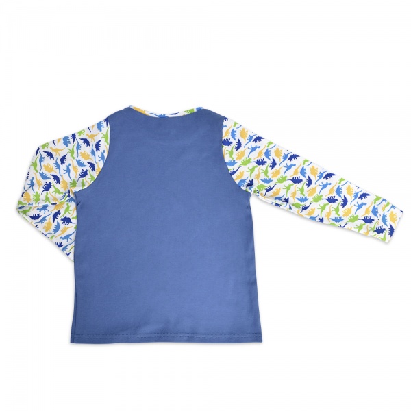 Піжама дитяча WP Merchandise Звірята р.116–122 синій із малюнком FWPPJP4DIN23BL122 