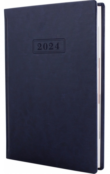 Дневник датированный синий Optima Nebraska A5 2024