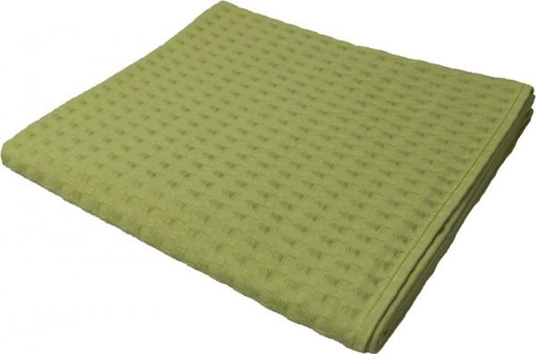 Полотенце вафельное 100x150 см оливковый 
