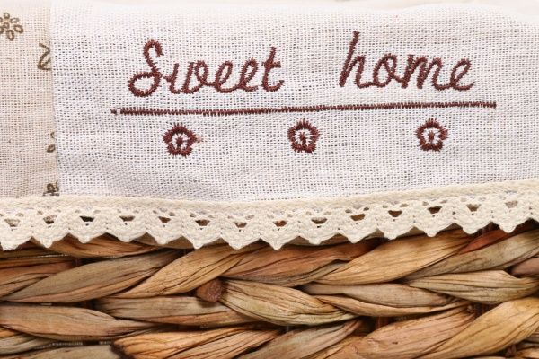 Кошик плетений Tony Bridge Basket з текстилем 32х22х14 см XTA19-61AB-4 