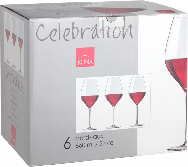 Набор бокалов для вина Celebration 660 мл 6 шт. 660 мл 6 шт. Rona 