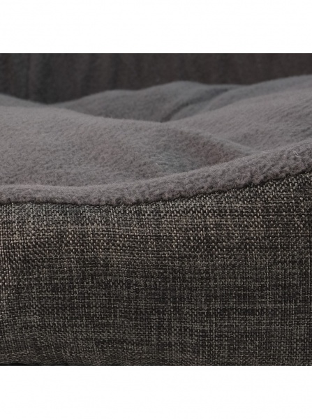 Лежак FX home 50x40x17 см сірий овальний 032022