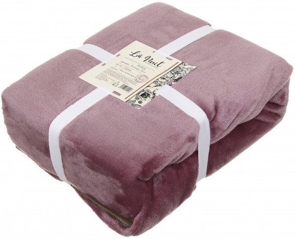 Плед Frannel Solid Nostalgia Rose 200x220 см розовый La Nuit 