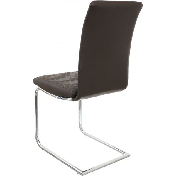 Стул обеденный Nowy Styl Glen II CF Chrome (BOX-2) (СН) Eco-31 хром/темно-коричневый