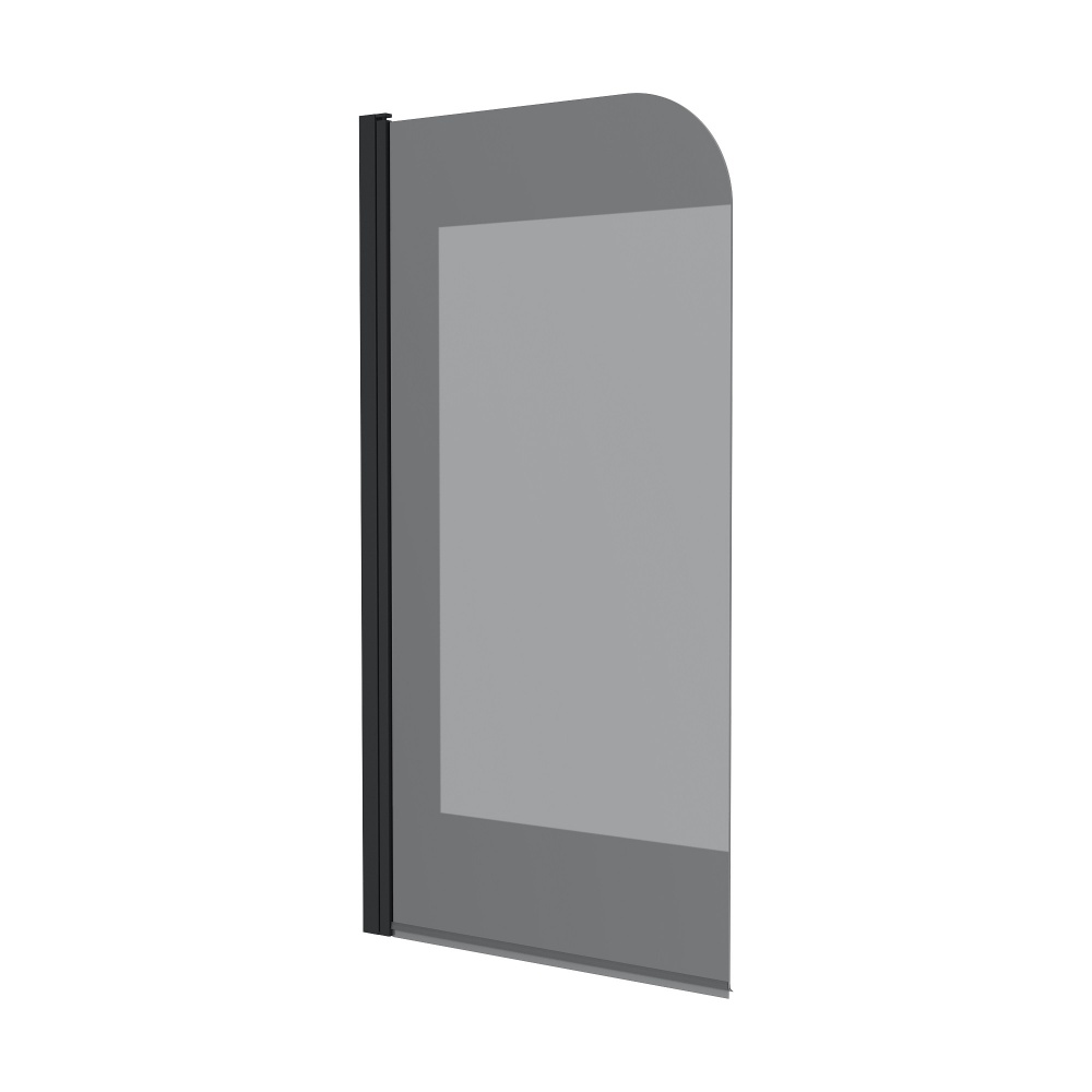 Шторка для ванны Koller Pool Dakota 800х1400 мм black matt, скло 6 мм europe grey