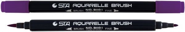Маркер акварельный STA 3110 I 2-3 мм STA3110I-85 красно-фиолетовый 