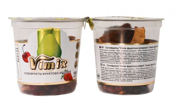 Снеки Spektrumix Vimix Фруктово-ягодные 100 г 