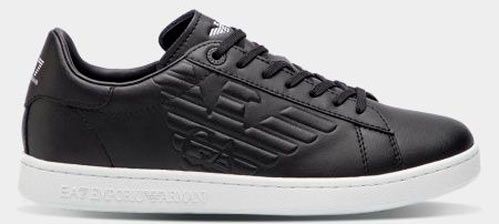 Кроссовки EA7 Leather sneaker X8X001-XCC51-00002 р.US 5,5 черный