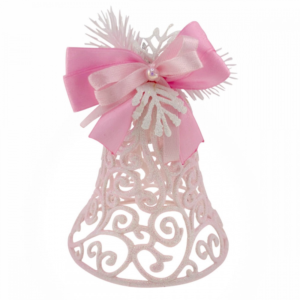 Декорация новогодняя MIS LT Колокольчик ажурный 10 см в ассортименте