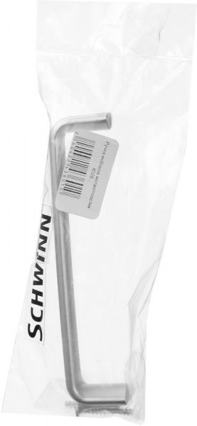 Меблева ручка скоба Schwinn Flavi 128 мм K026 срібний/ білий