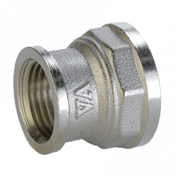 Муфта перехідна ВВ VA 3/4 х 1/2 нікельована полегшена