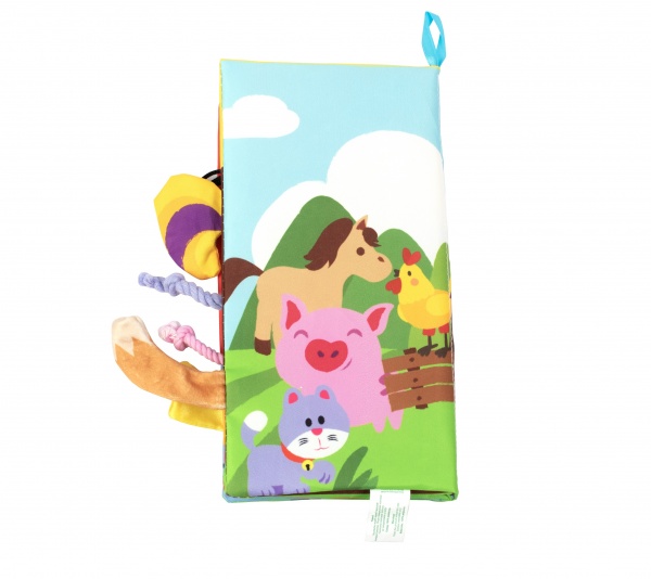 Игрушка Baby Team книга текстильная Хвостики 8725