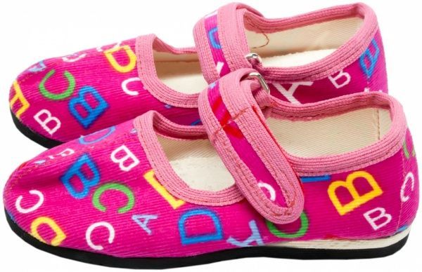 Капці для дівчаток Экотапок Ремінець рожеві 1035 р.28,5