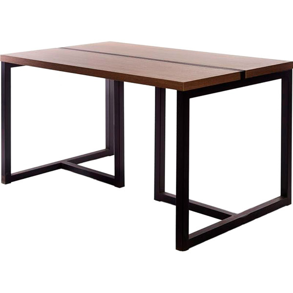 Стіл обідній Лугалпроф СК1 чорний/дуб сонома 