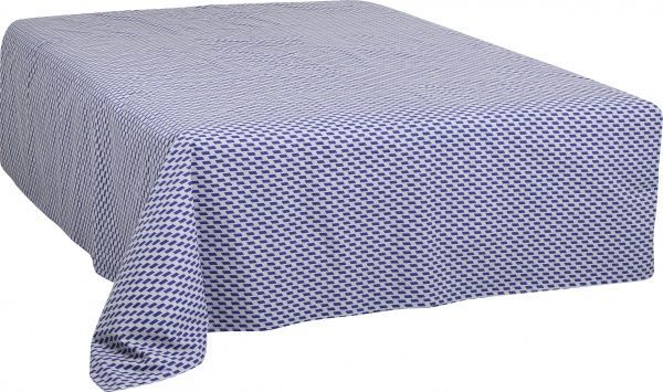 Комплект постільної білизни Зигзаг 1,5 синій із білим UP! (Underprice) 