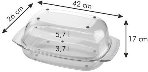 Жаровня з кришкою Delicia Glass 629082 Tescoma