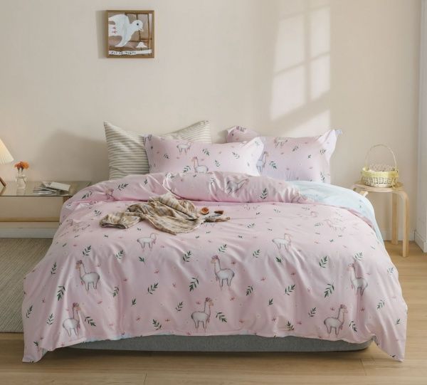 Комплект постельного белья Lama двуспальный разноцветный принт La Nuit 